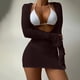 thumbnail image 1 of Traje de baño de 2 piezas para mujer, trajes de baño para mujer, traje de baño de tres piezas para mujer, traje de baño con relleno y efecto push-up, conjunto de ropa de playa para mujer, 1 of 3