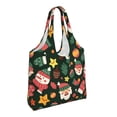 thumbnail image 2 of XMXT Canvas Tote Bag for Women, Fun Santa Socks Print Large Reusable Shopping Bags, Multicolor, 2 of 7