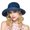 Blue, variant on EnJoCho Fashion Hat for Women's Bowknot Beach Sun Hat Foldable Fisherman Hat Summer Sunshade Sun Hat