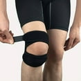 thumbnail image 3 of XIRQI Knee Bands for Basketball Support Strap Knee Brace Wide Patellar Knee Strap Wrestling Knee Pads Black, 3 of 4