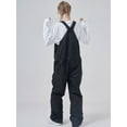 thumbnail image 2 of Hotian Women Insulated Ski Snow Bib Pants Outdoor Snowboarding Cargo Overalls for Winter Sports Black S, 2 of 7