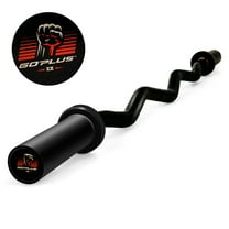 Goplus 48''Phosphate Steel Olympic EZ Curl Bar 28mm Grip Home Gym Fitness Equipment