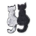 thumbnail image 2 of yuksok Sequins Sewing Applique Reversible Embroidery Clothes Black, 2 of 7