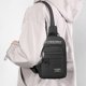 thumbnail image 4 of Xihbxyly Riñonera para Hombre, Tejido Impermeable, Bolsillo Oculto Antirrobo, Puerto de Carga Usb, Correa Transpirable, Versátil para Deportes Al Aire Libre, Bandolera de Viaje, Tamaño 27 X 17 X 9 Cm, 4 of 7