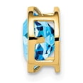 thumbnail image 7 of 14K Yellow Gold 7mm Blue Topaz Bezel Pendant, 7 of 7