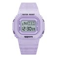 thumbnail image 1 of Reloj deportivo electrónico LED, resistente al agua, ligero y luminoso, para niños y niñas, color morado, 1 of 5