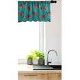 thumbnail image 3 of Floral Window Valance, Rhythmic Illustration of Autumn Flower Leaves Pattern, Curtain Valance for Kitchen Bedroom Decor with Rod Pocket, 54" X 12", Teal Dark Pink, by Ambesonne, 3 of 3
