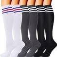 thumbnail image 2 of Running New Compression Socks Soccer Stockings 20-30 Mmhg Men Women Sports Socks For Marathon Cycling Football Varicose Veins YS001-173-LightGray S-M EUR 35-40, 2 of 6