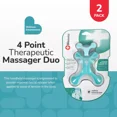 thumbnail image 3 of 2 Pack Full Body Massager 4 Legs Pressure Point Hand Held Massage Tool for..., 3 of 5
