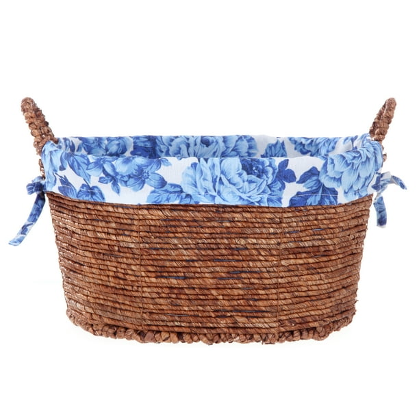 Pioneer Woman Oval Blue Floral Maize Basket, Set of 3  Walmart.com