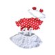 thumbnail image 4 of Ropa de muñeca de peluche de 20 cm para vestir, dibujos animados, cómoda, elegante, para niñas y niños, regalo de bricolaje, accesorios para fotos, , Falda de punto con rojas, 4 of 8