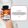thumbnail image 7 of LIVS Vitamin B Complex Gummies with B12, Biotin, B3, B6 & Vitamin C for Kids & Adults | Energy, Support & Recovery Supplement | Promotes Mood, Metabolism & Nerve Function | Strawberry Flavor – 90 Ct, 7 of 7