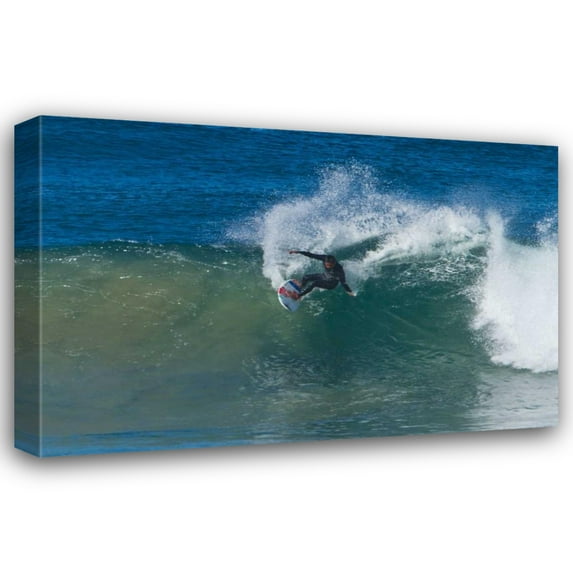 Lee Peterson 24x17 Gallery Wrapped Canvas Wall Art Titled - Surfing V