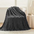 thumbnail image 1 of Throw Blanket, Fluffy Faux Fur Blanket For Bed Sofa Couch, Soft Cosy Warm Thick, 1 of 9