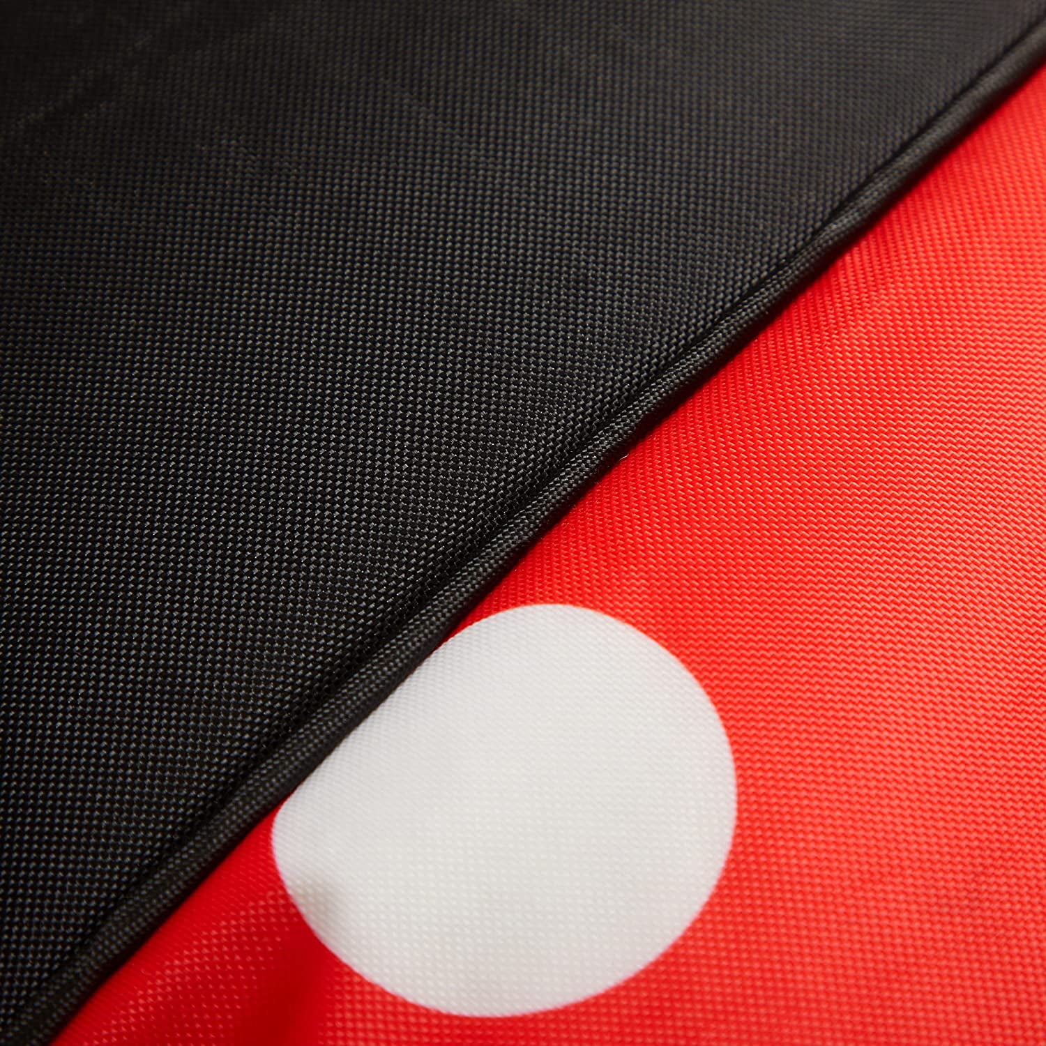 Disney Minnie Mouse Red and Black Nylon Round Bean Bag Chair for Kids