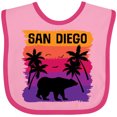 thumbnail image 3 of Inktastic San Diego California Sunset Boys or Girls Baby Bib, 3 of 4
