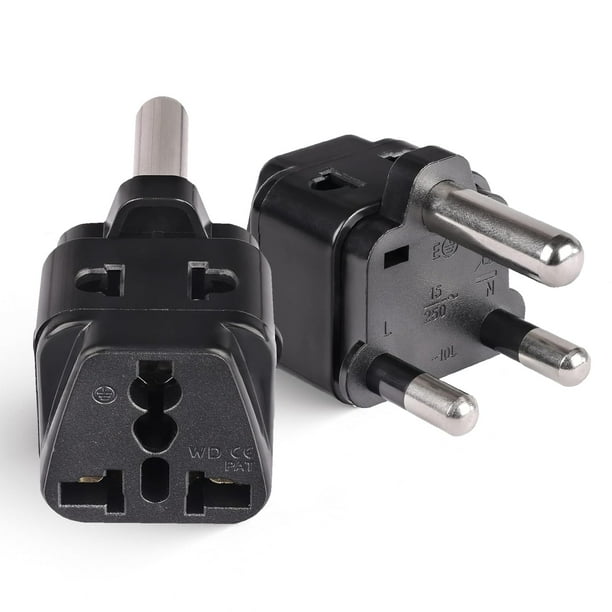 Orei Adaptador De Corriente Para Sudáfrica - Adaptador De Enchufe Tipo M Compatible Con Sudáfrica Botswana Namibia Y Más - Adaptador De Corriente 2 En 1 De Ee. Uu. A Sudáfrica - Certificado Ce Cumple