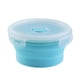 thumbnail image 3 of Contenedor de alimentos redondo plegable para acampar, apto para microondas y refrigerador. pequeño 350ML azul, 3 of 5