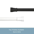 thumbnail image 2 of Kenney Rogers No Tools Tension Window Curtain Rod, 48-84, White, 2 of 7