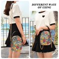 thumbnail image 6 of FORMRS Crossbody Bag for Women Quilted Travel Shoulder Cell Phone Purse with Chain Strap Handbag, Vibrant Flowers Pattern, 6 of 7