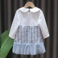thumbnail image 3 of EIMELI Robe Automne Décontractée Bébés Filles Robe à Manches Longues Patchwork Robe d'Été pour Enfants, 3 of 6