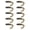 Color 2, variant on Pack of 10 Grub Lures Soft Baits Fishing Lures 2.1g 5.5cm Swimbait Flexible Baits