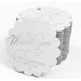 thumbnail image 4 of Inkdotpot 100 Pack Real Silver Foil Paper Tags Thank You For Celebrating With Me Birthday Favor Hang Tags, 4 of 6