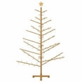 thumbnail image 4 of vidaXL Wooden Christmas Tree with Stand Brown 70.9" Solid pine wood, 4 of 4