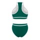 thumbnail image 4 of Traje de Baño de 2 Piezas para las Mujeres Hawaiana Estampado Tropical Cami Bra con Volantes, Juegos de Baño de Ropa de Playa para la Piscina Y el Mar, 4 of 7