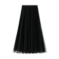 thumbnail image 1 of Sylvamorning Jupe en Fil à Pois pour Femme, Robe en Tulle à Taille Haute à Plusieurs Couches, 1 of 5