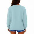thumbnail image 3 of Mohiass Women's Winter Sweatshirts Crew Neck Long Sleeve Sweatshirt Casual Dressy Solid Color Oversized Winter Pullover Sky Blue M, 3 of 3