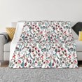 thumbnail image 1 of Fotbe Christmas Elements Manta de Franela con Estampado, Manta Ultrasuave para Cama, Sofá, Auto, Hipoalergénica y Antibolitas-40"x30", 1 of 6