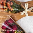 thumbnail image 4 of Paquete de 50 bolsas de flores para ramos, bolsas de ramo, papel de regalo floral Kraft, perfecto para el día de la madre, boda, 4 of 5