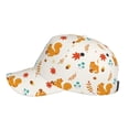 thumbnail image 5 of Balery Baseball Cap Adjustable Size for Running Workouts and Outdoor Activities All Seasons Dad Hat(Squirrel Maple Leaves And Nuts), 5 of 9
