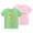 Green & Pink, variant on Lopecy-Sta 2 Pack Toddler Girls Shirts Kids Cotton Short Sleeve T Shirts Tops Tees Girls Summer T-Shirts
