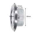 thumbnail image 2 of Bgsha Grille de Ventilation Réglable en Acier Inoxydable Ronde Ventilation Chauffage Refroidissement & Échange d'Air Frais, 2 of 10