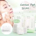 thumbnail image 1 of For Cotton Puffs 50 Pieces White Cotton Rounds for Makeup Remover and Skin Care Soft Reusable Facial Pads, 1 of 8