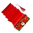 thumbnail image 4 of Injueey Lote de 10 tarjetas de felicitación navideñas con forma de billetera y sobre para difundir alegría y alegría. Kits de decoración para fiestas rojo, 4 of 5