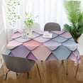 thumbnail image 3 of Yayeee Tablecloths 60" x 90" Rectangle Wrinkle Resistant Party Table Cover, Pink Art Pattern, 3 of 8