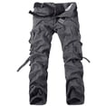 thumbnail image 2 of Birdeem Salopettes Délavées Unies à Multiples Poches pour Hommes, Pantalons Décontractés d'Extérieur, 2 of 12
