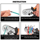 thumbnail image 4 of Kit de terminales de conector de casquillos de cable ckepdyeh, 1200 piezas, surtido de kit de conector de cable de casquillo, extremo de pasador de cable aislado, 4 of 8