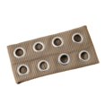thumbnail image 1 of Diadema para mujer de color liso con agujeros metálicos, diadema ancha para gimnasio, estilo casual, turbante elástico., 1 of 8