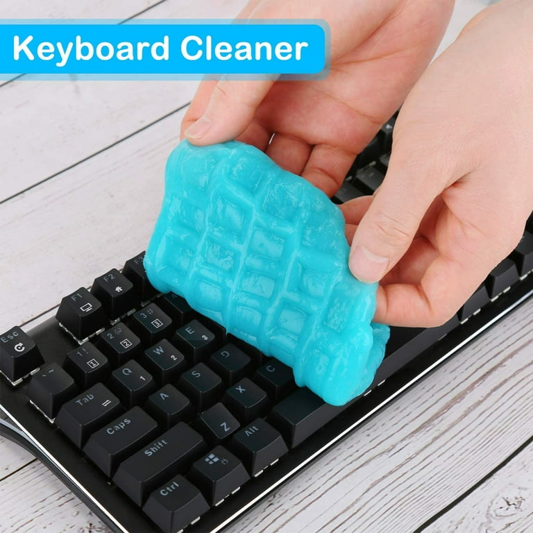 2PC Cleaning Gel Universal Dust Cleaner PC Keyboard Car Auto Dusting Blue  Yellow