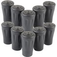 thumbnail image 1 of unbranded 10Ud Cubiertas De Punta De Goma Para Bastones Senderismo Protectores Antideslizantes Negros, 1 of 7