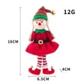 thumbnail image 4 of Advancent Christmas Doll New Year Festival Holiday Decoration Pendant Fireplace Office Wedding Hanging Xmas Tree Door Hotel Kits de decoración para fiestas Elfo de las mujeres Advancent HA046071-02, 4 of 6