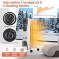 thumbnail image 5 of 1500W Electric Space Heater with Adjustable Thermostat, 5 of 8