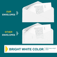 thumbnail image 5 of #9 Envelopes Letter Size - 100 Pack - 3 7/8 x 8 7/8 inch White Business Envelopes with Gummed Seal - Return Mailing Envelopes - Legal Envelopes for Checks, Invoices, Statements - 24lb Plain Envelopes, 5 of 6