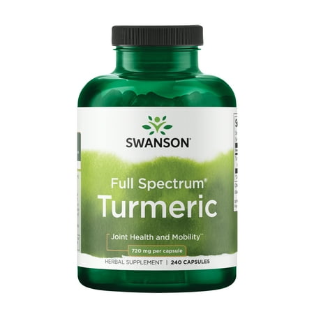 Swanson Turmeric Root Capsules, 720 mg, 240 Count