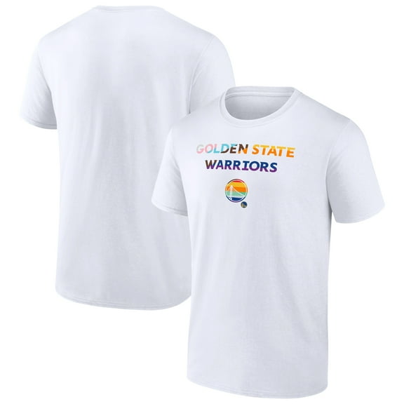 Men's White Golden State Warriors Pride T-Shirt