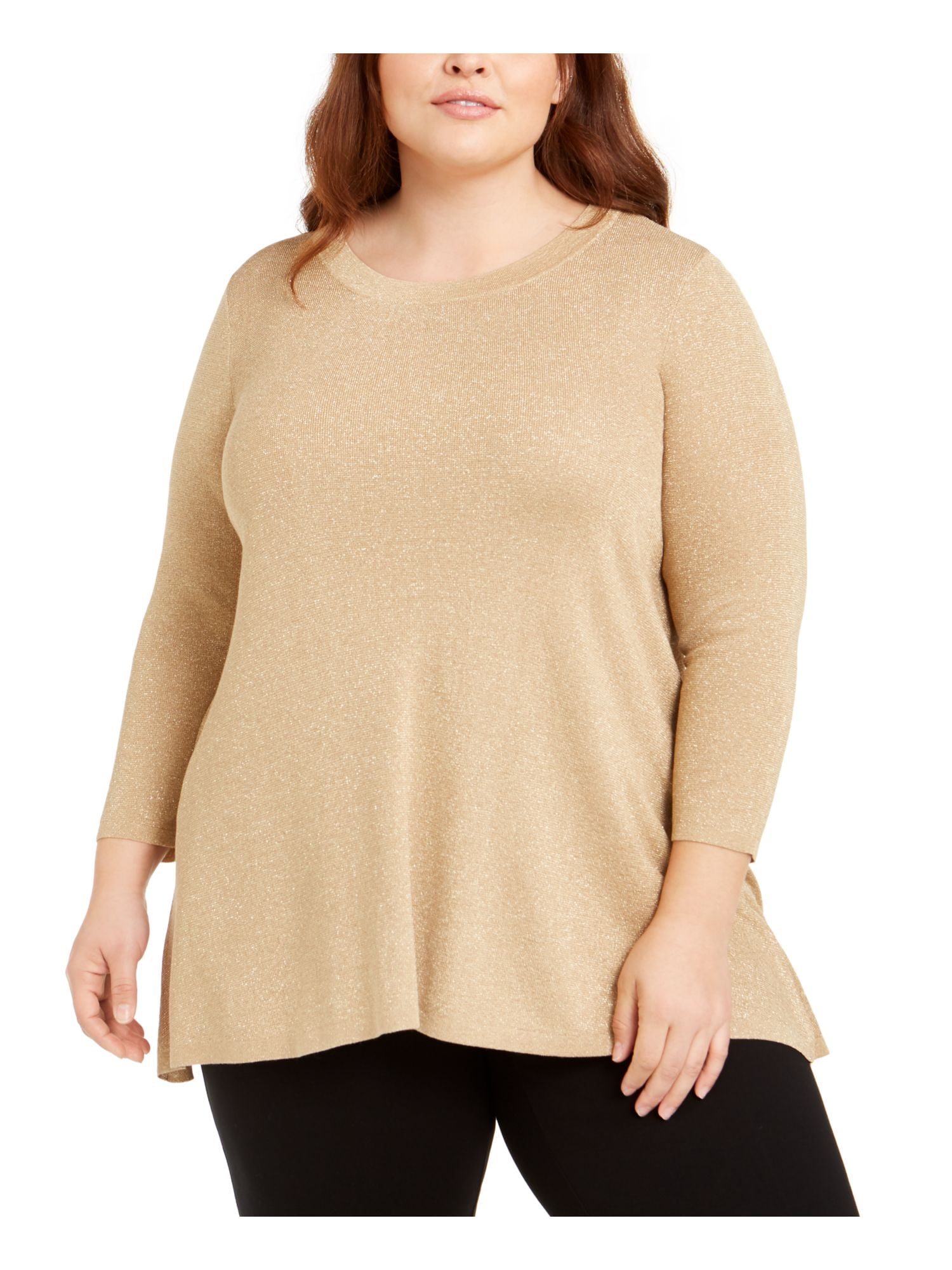 plus size gold sweater